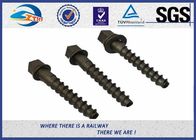 ISO SGS inspected  Q235 35# 45# Railway Sleeper Spikes  Black Oxide Screws